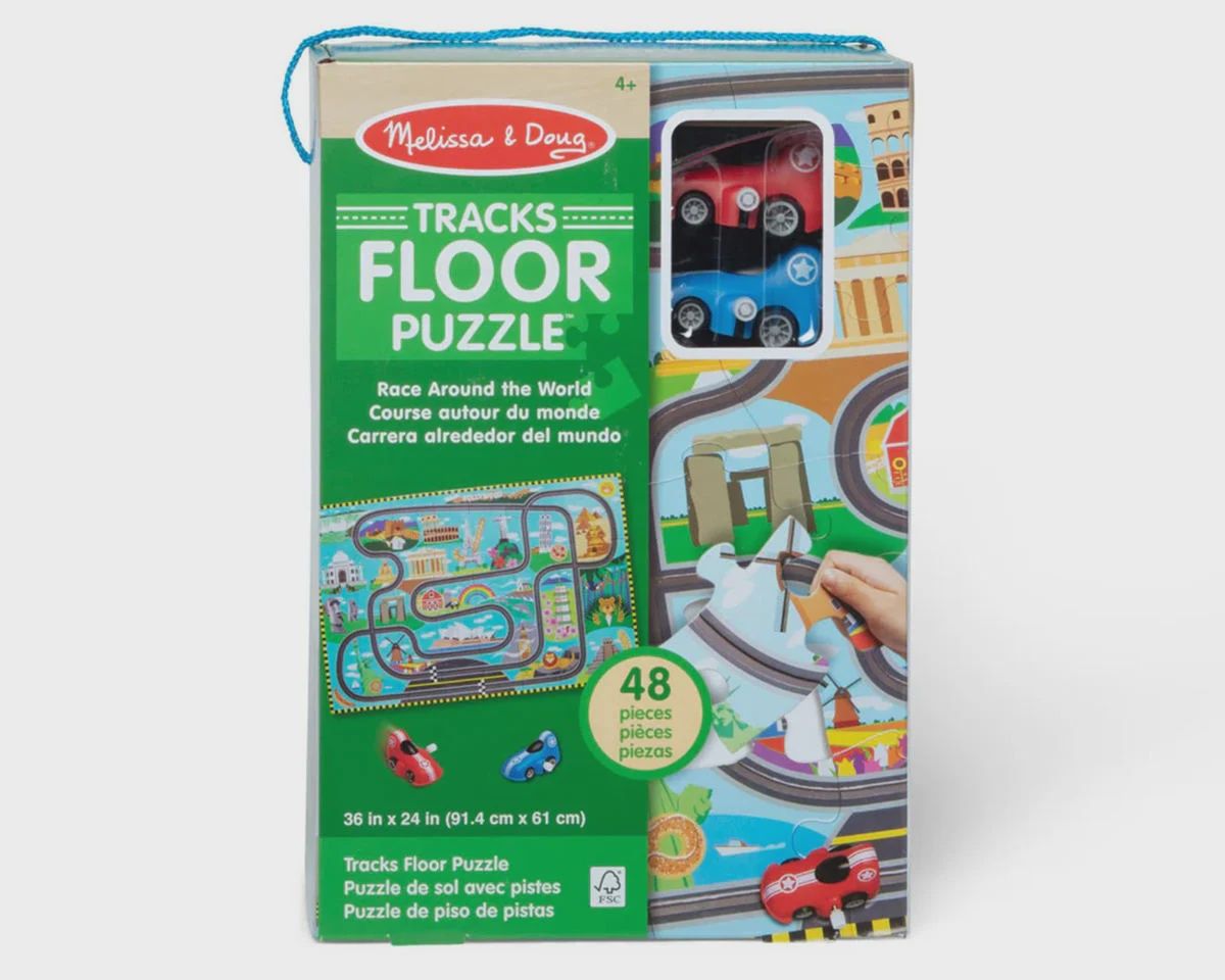 Race World Floor Puzzle w/Cars