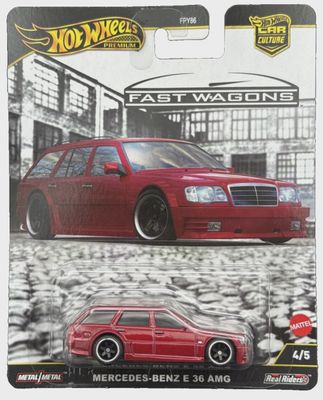 Mattel Hot Wheels Premium Car Culture Circuit Legends Fast Wagons Mercedes-Benz E 36 AMG