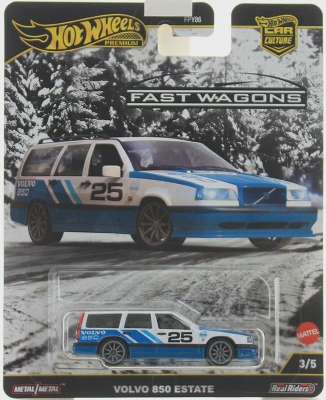 Mattel Hot Wheels Premium Car Culture Circuit Legends Fast Wagons Volvo 850 Estate