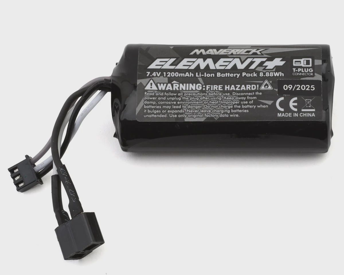 Maverick Element 2S Li-Ion Battery w/T-Style Plug (7.4V/1200mAh)