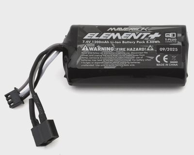 Maverick Element 2S Li-Ion Battery w/T-Style Plug (7.4V/1200mAh)