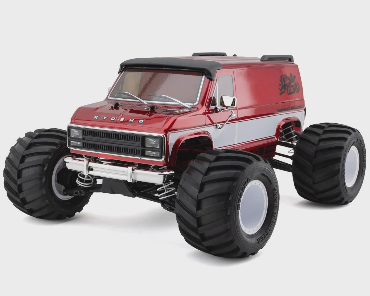 Kyosho Fazer Mk2 Mad Van VE 1/10 4WD Readyset Brushless Monster Truck (Red) w/2.4GHz Radio