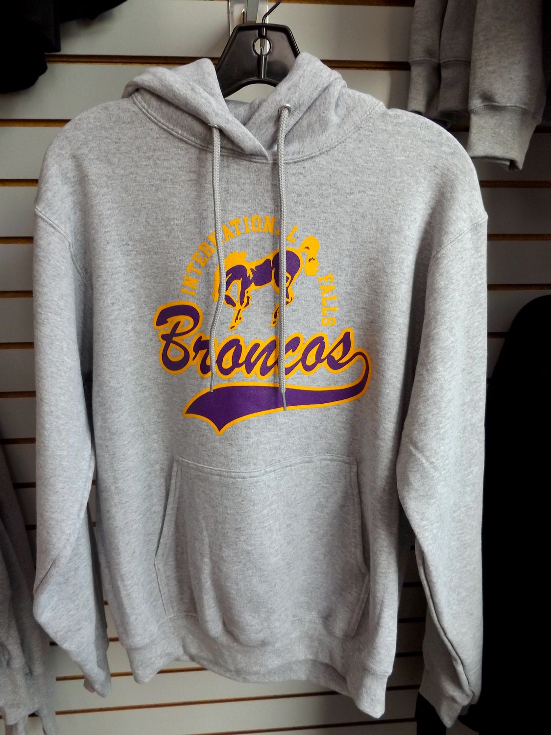 Bronco Tail Hoodie Grey