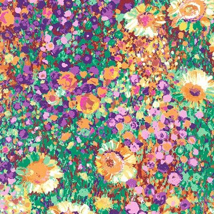 Painterly Petals - Summer Fat Qtr