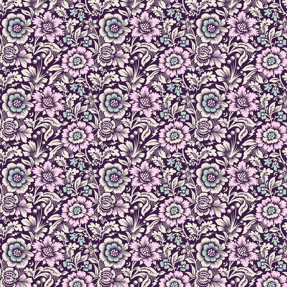 Night Shade Deja Vu Mini Spider Blossom Fat Qtr