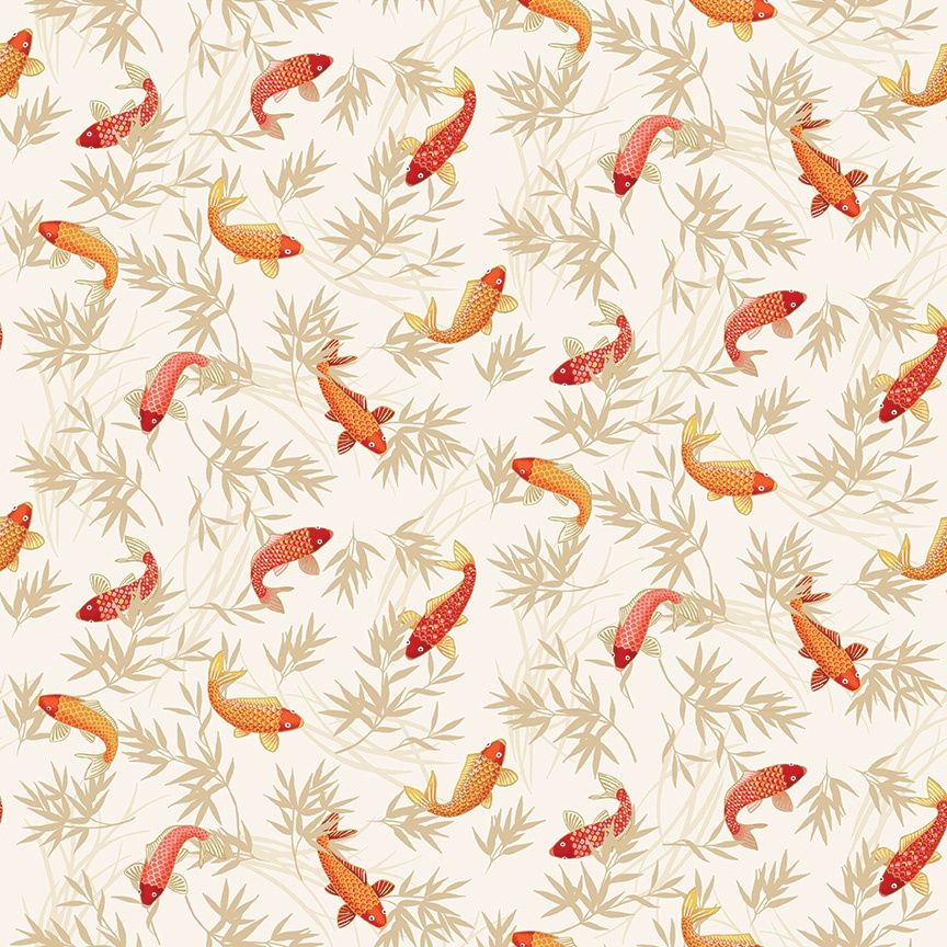 Michiko - Koi Cream Fat Qtr
