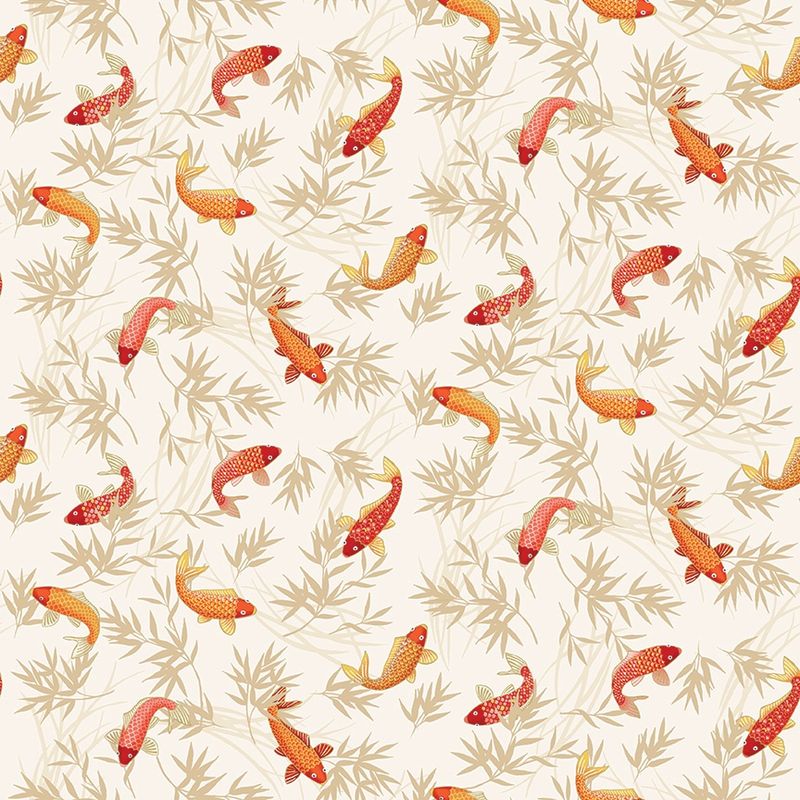 Michiko - Koi Cream Fat Qtr