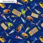 Construction Crew - Power tools Blue Fat Qtr