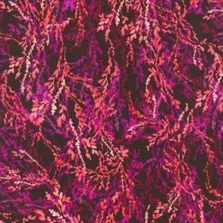 Leaflet - Burgundy Fat Qtr