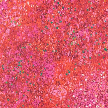 Painterly Petals - Red Fat Qtr