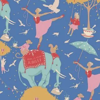 Circus Life Jubilee Blue (Circus 2017) Fat Qtr
