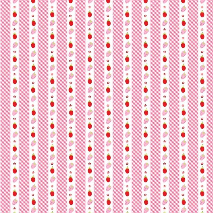 Sarah Kay- Heritage Coordinates - Stripe with Strawberries Fat Qtr