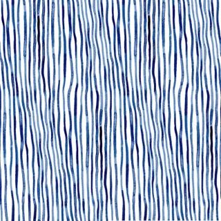 By The Sea - Lines On White Fat Qtr