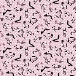 Dressed and Obsessed - High Heel Shoes - Pink Fat Qtr
