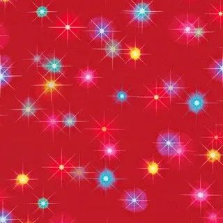 Wishwell Afterglow - Twinkles on Cranberry Fat Qtr