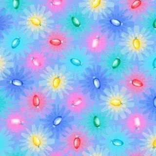 Wishwell Afterglow - Lights on Periwinkle Fat Qtr