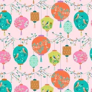 Blossom Days - Lanterns Fat Qtr
