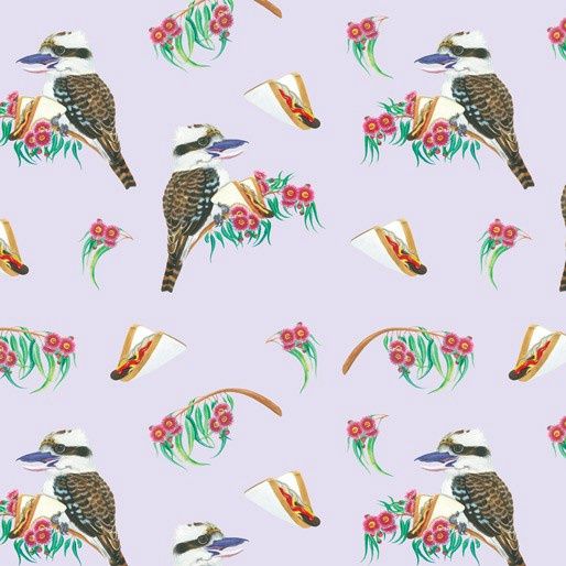 Native Tucker Kookaburra with a Snag Fat Qtr