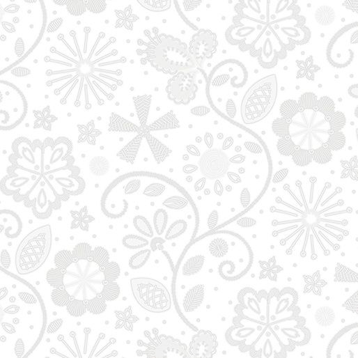Sewing Room 2 - Embroidery Cloud Fat Qtr