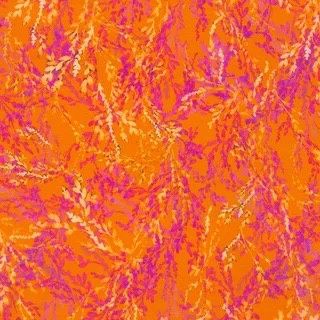 Leaflet - Pumpkin Fat Qtr