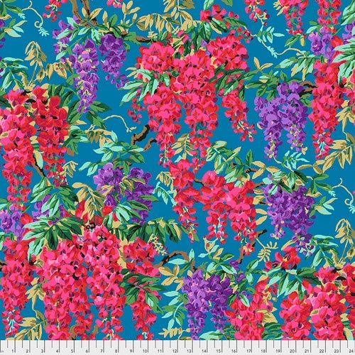 Wisteria - Teal Fat Qtr