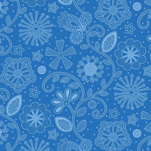 Sewing Room 2 - Embroidery Peri Fat Qtr
