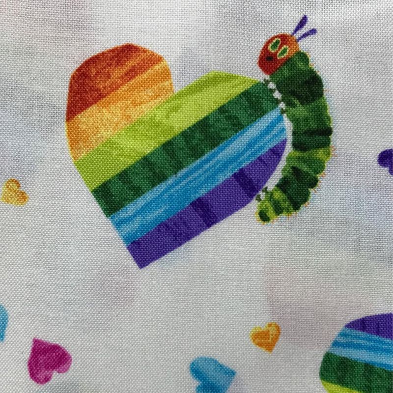 The VHC in the Garden Caterpillar Hearts Day Fat Qtr