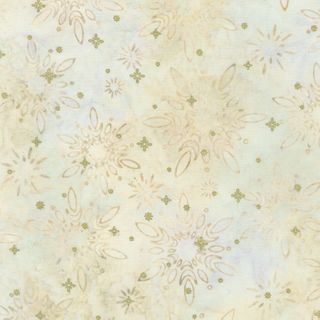 Artisan Batiks: Winter Sparkle - Snowflake - Ivory Fat Qtr
