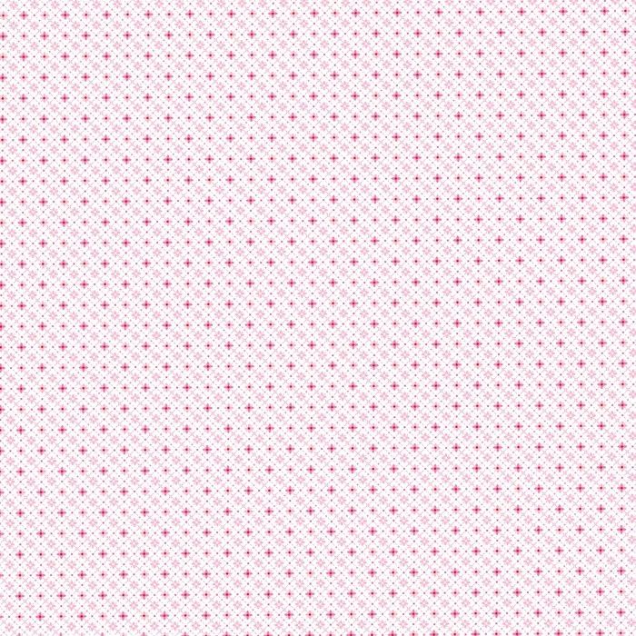 Sarah Kay- Heritage Coordinates - White with Pink Crosses Fat Qtr