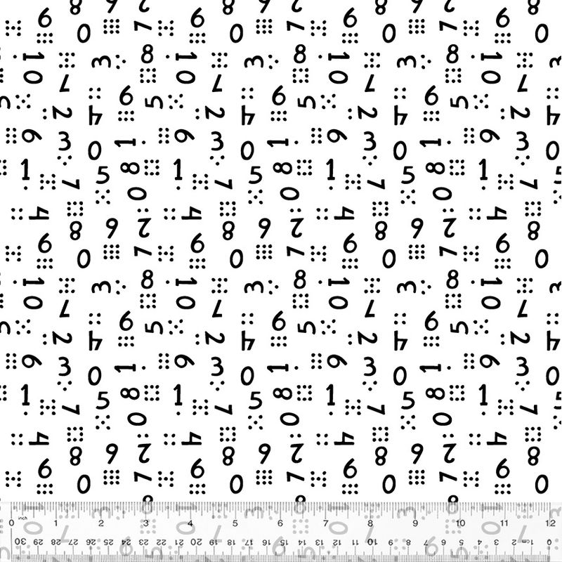 First Look - Counting Black on White Fat Qtr