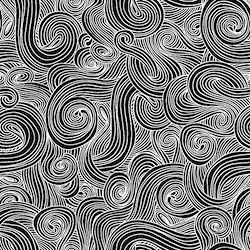 Just Color - Swirl - Blackboard Fat Qtr