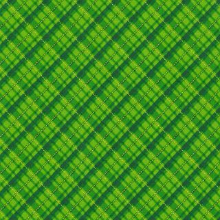 Holiday Charms - Cross - Green Fat Qtr