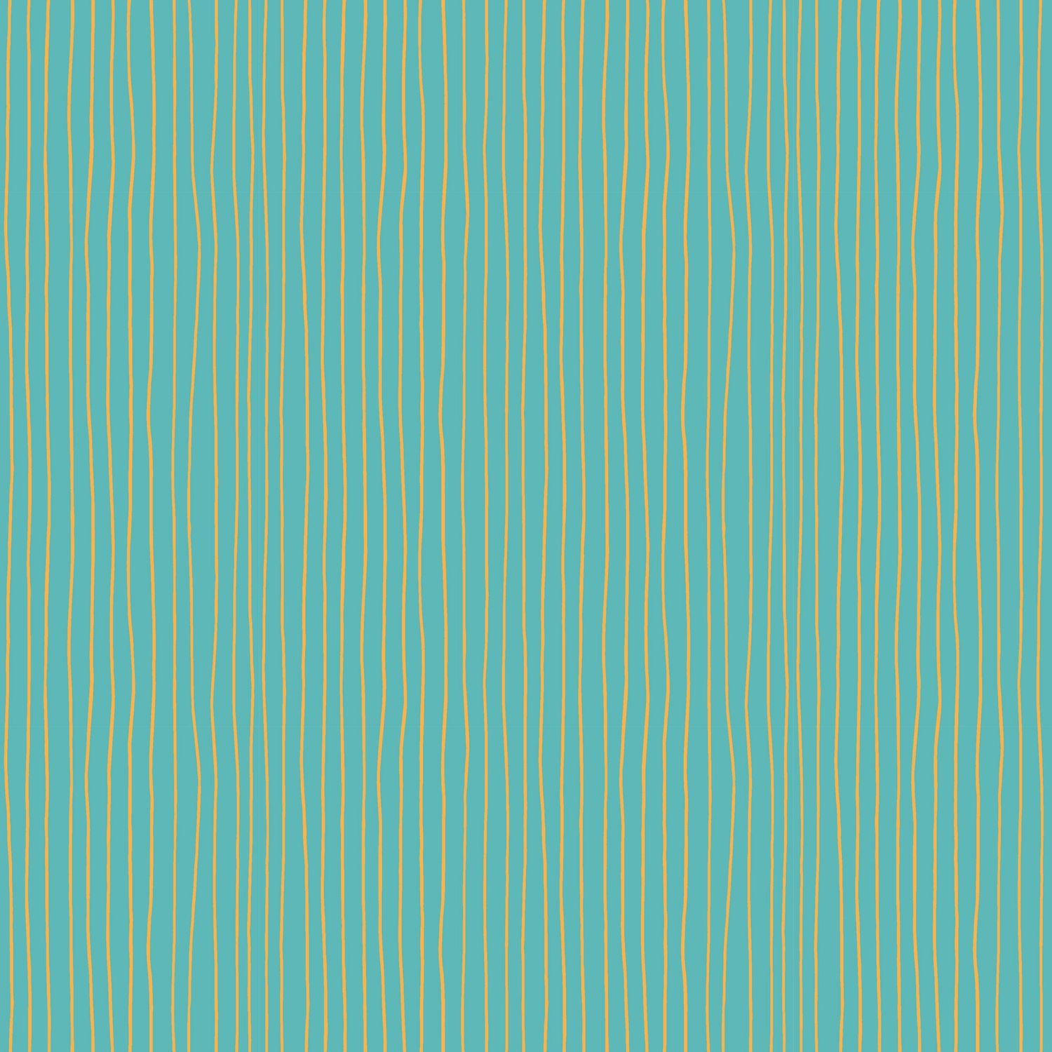 Devonstone - Vacation Stripe Teal Fat Qtr