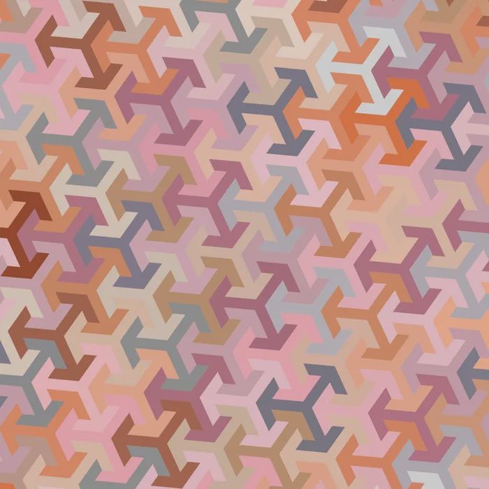 Geometric Arrow Cubes Pastel Fat Qtr