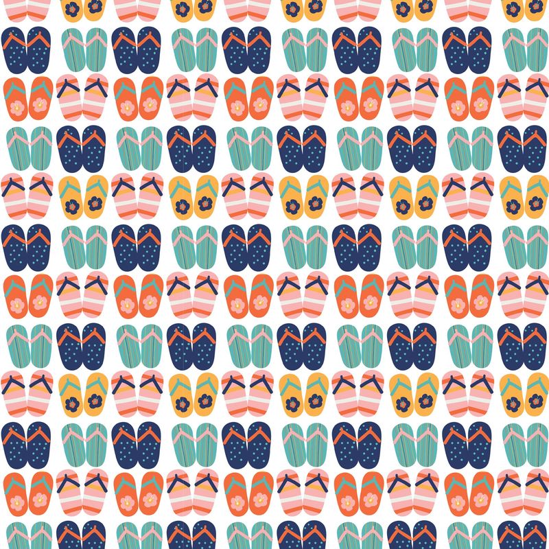 Devonstone - Vacation Flip Flops Fat Qtr