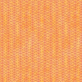 Everyday Magic - Red on Orange Fat Qtr