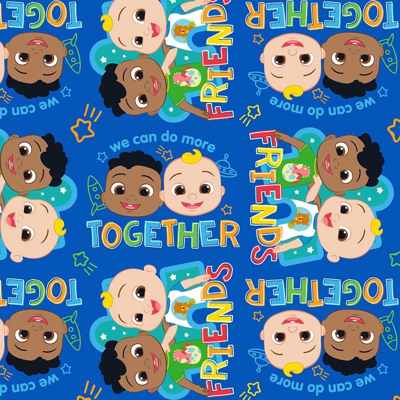 CoComelon - More Together Blue Fat Qtr