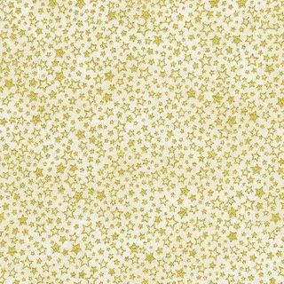 Holiday Charms 22 - Gold Stars on Cream
