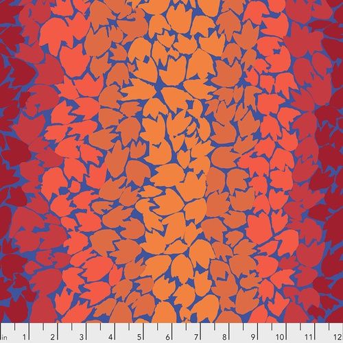 Ombre leaves Orange Fat Qtr
