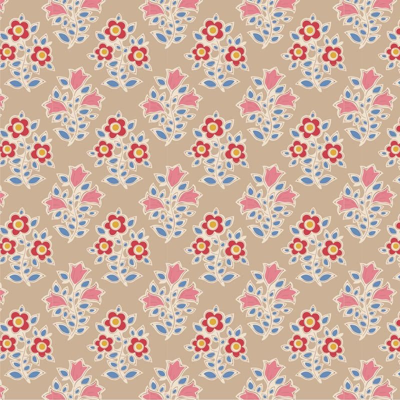 Farm Flowers Sand (Tiny Farm/Maple Farm 2020) Fat Qtr