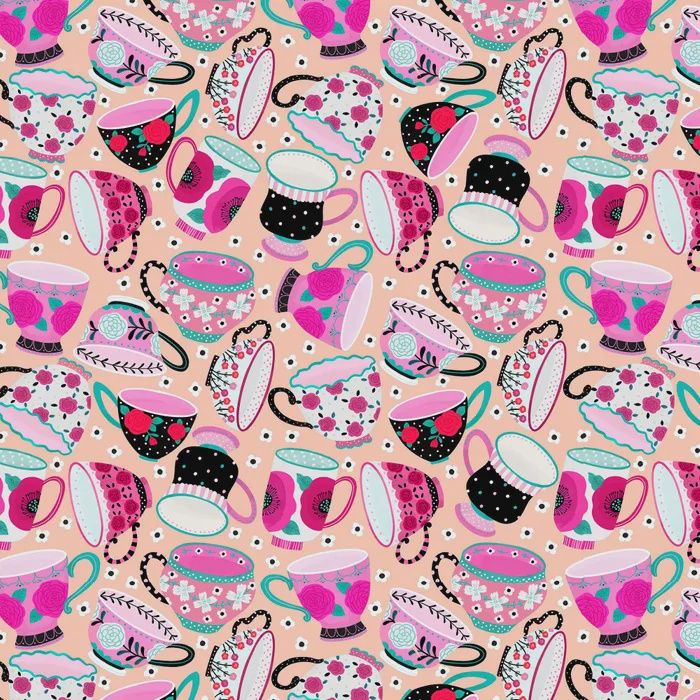 SPRINGTIME TEA PB5238P Fat Qtr