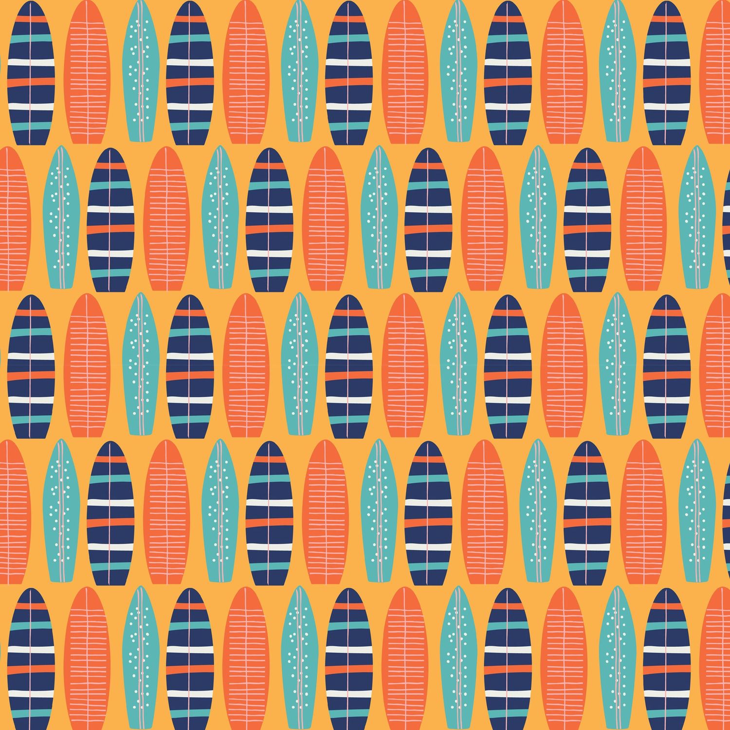 Devonstone - Vacation Surfboards Fat Qtr