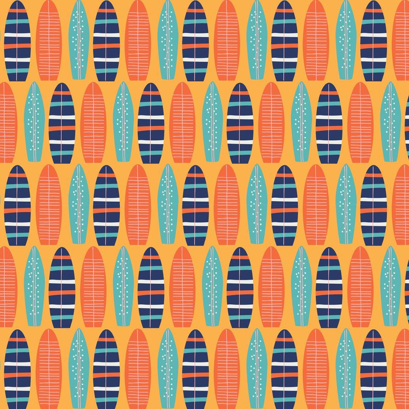 Devonstone - Vacation Surfboards Fat Qtr