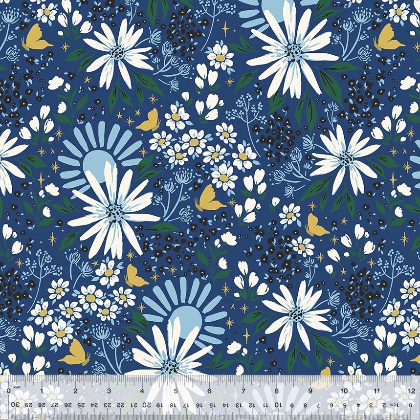 Sweet Abigail - Sunshine Corner Navy Fat Qtr