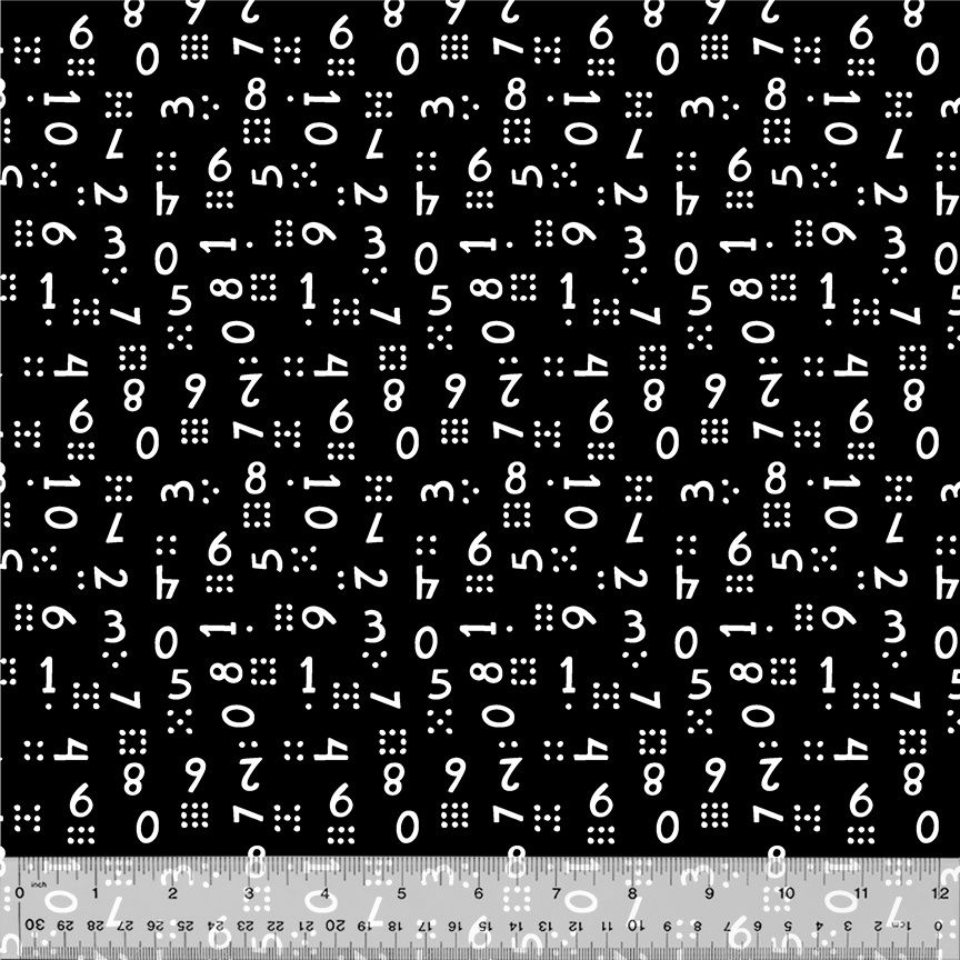 First Look - Counting White on Black Fat Qtr