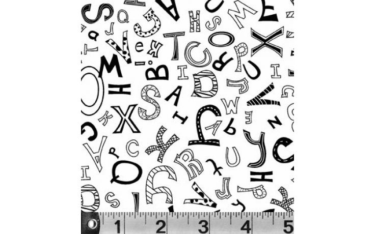 Ramblings Tone on Tone Alphabet Fat Qtr