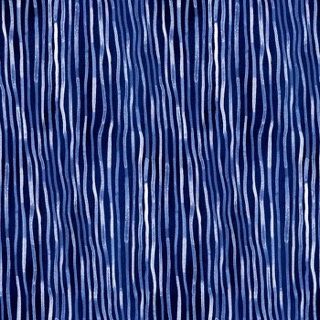By The Sea - Lines on Navy Fat Qtr