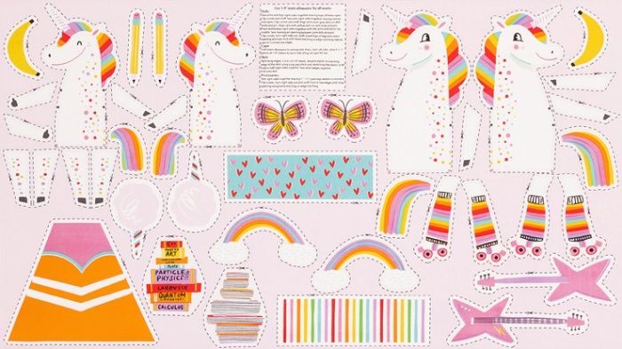 Magical Rainbow Unicorns Project Panel - Rainbow