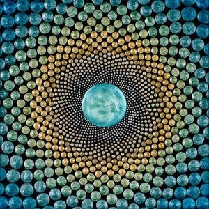 Mindful Mandalas - Ray Dots Blue - Panel