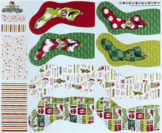 How The Grinch Stole Christmas Holiday Stocking Panel